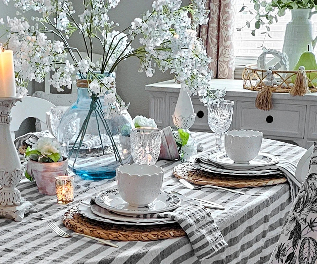Italian Stripe Linen Napkins
