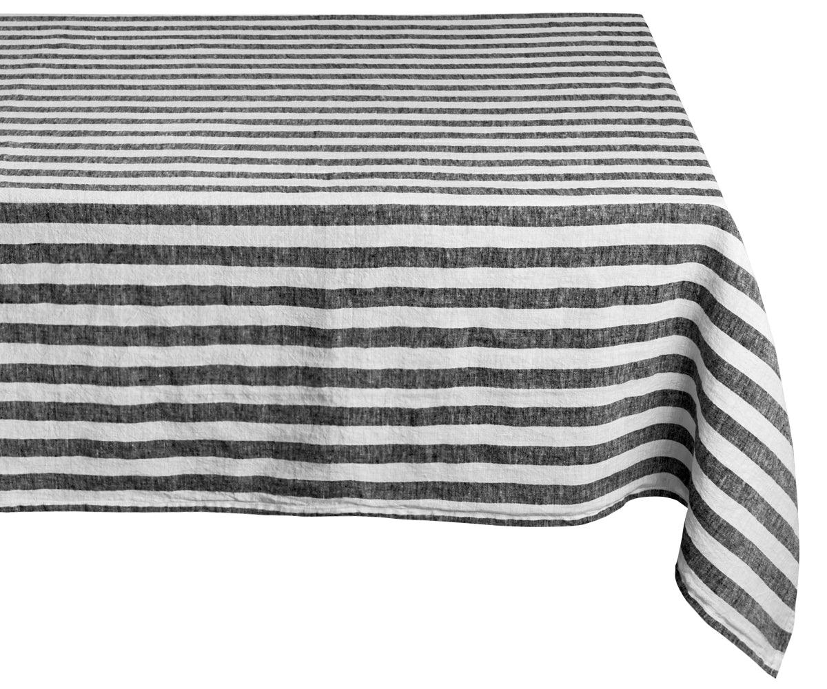 Linen Striped Tablecloth