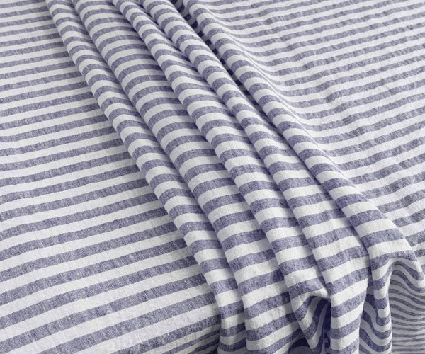 Linen Tablecloth - Rectangle Striped Tablecloths