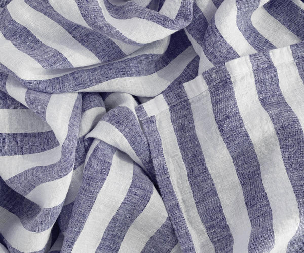 Linen Striped Tablecloth