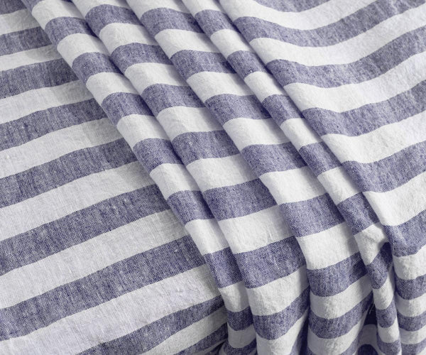 Linen Striped Tablecloth