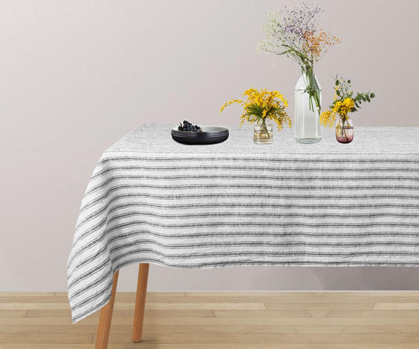 Linen Tablecloth - Striped Tablecloths
