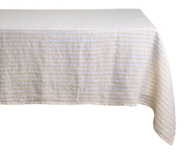 Linen Tablecloth - Rectangle Striped Tablecloths