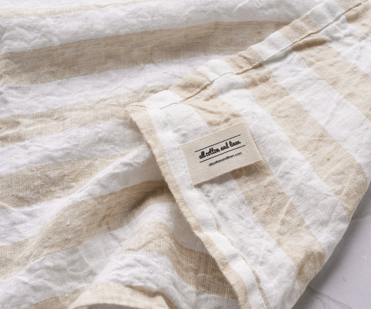 Italian Stripe Linen Napkins