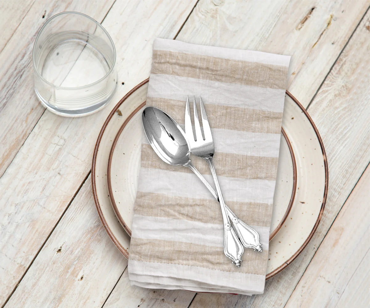Italian Stripe Linen Napkins