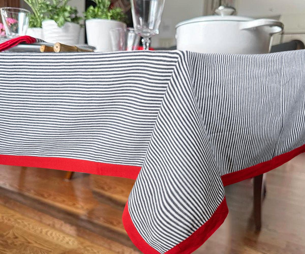 Rectangle Tablecloth - Red Border