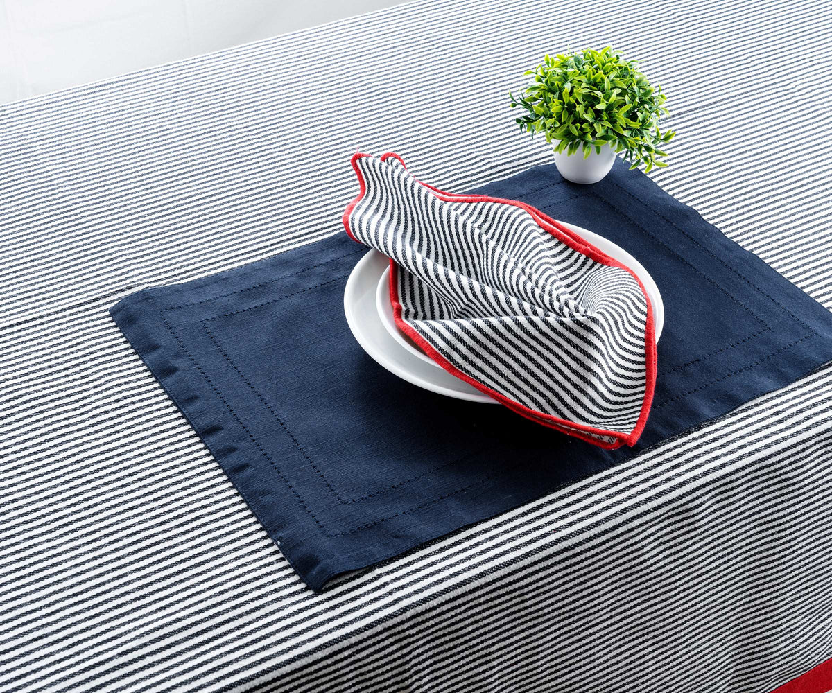 Rectangle Tablecloth - Red Border