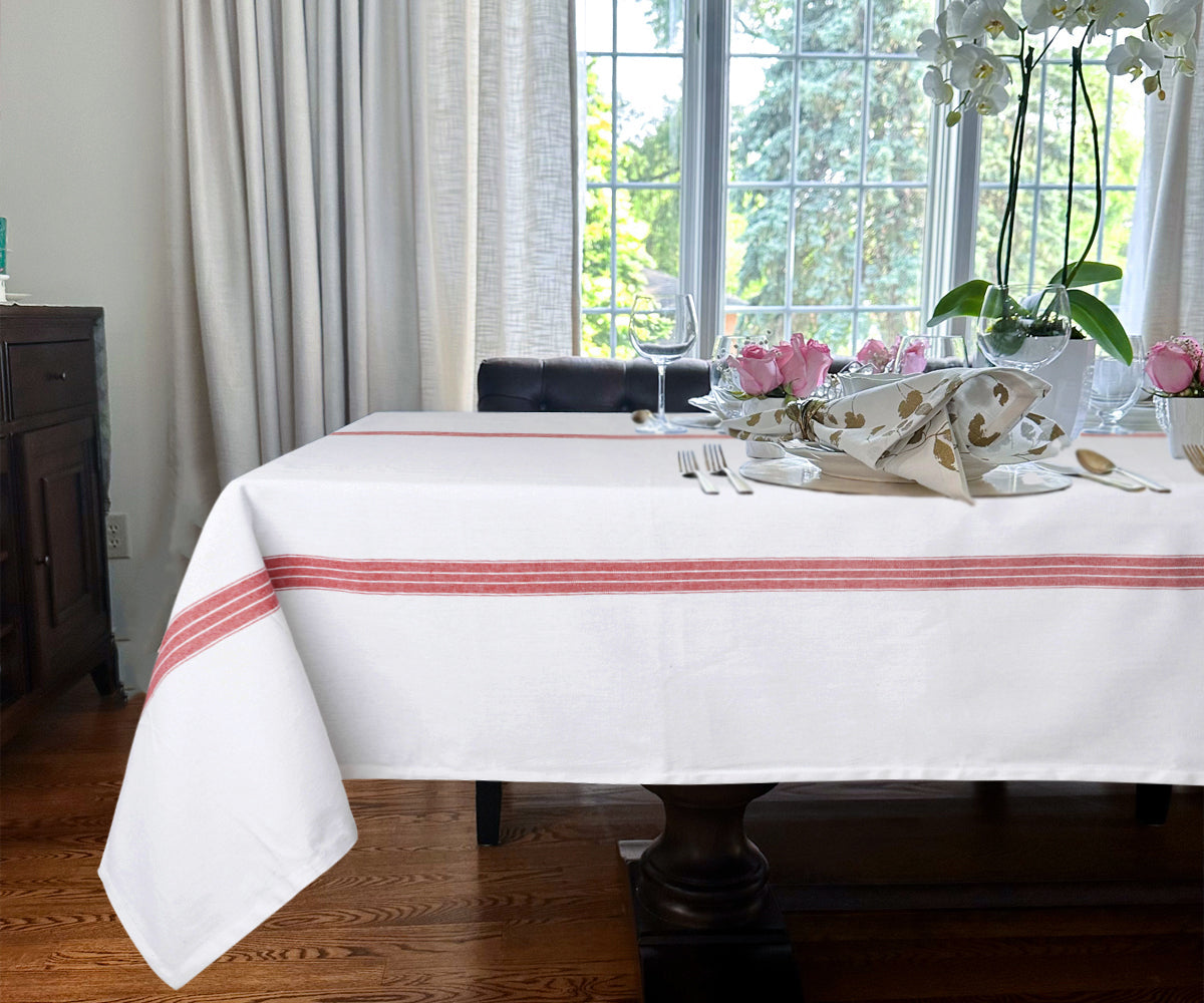Striped Tablecloths - Classic French Style Table Linen