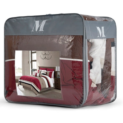 Woven Comforter Bedding Set 7Pcs Queen Madison