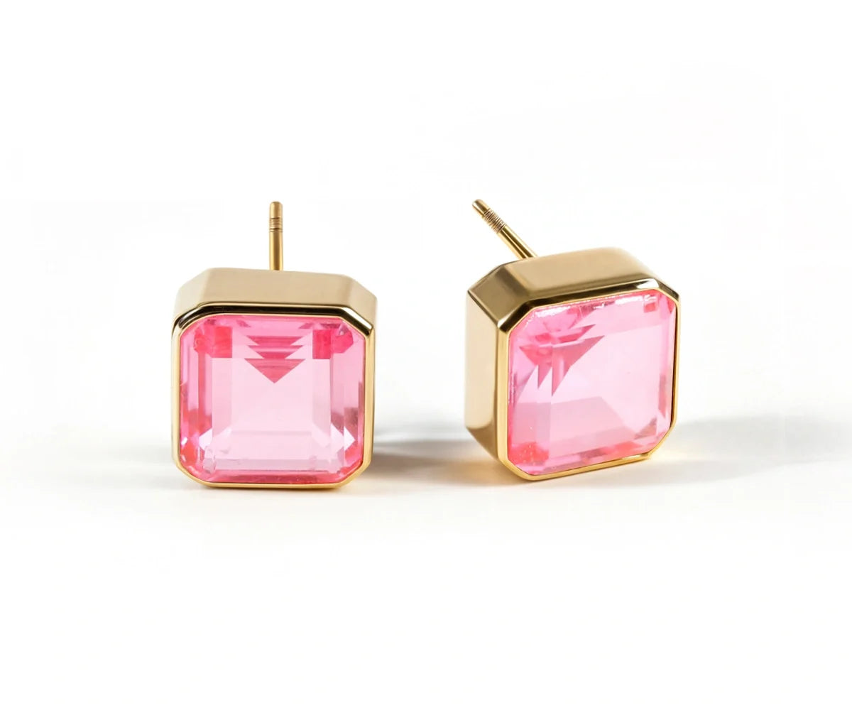 Pink Tourmaline Earrings