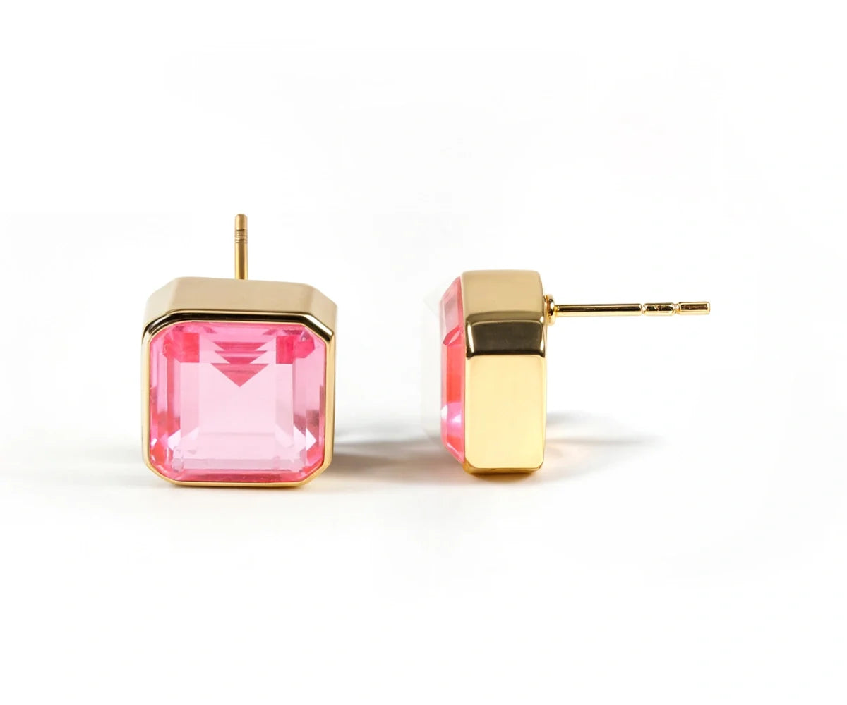 Pink Tourmaline Earrings