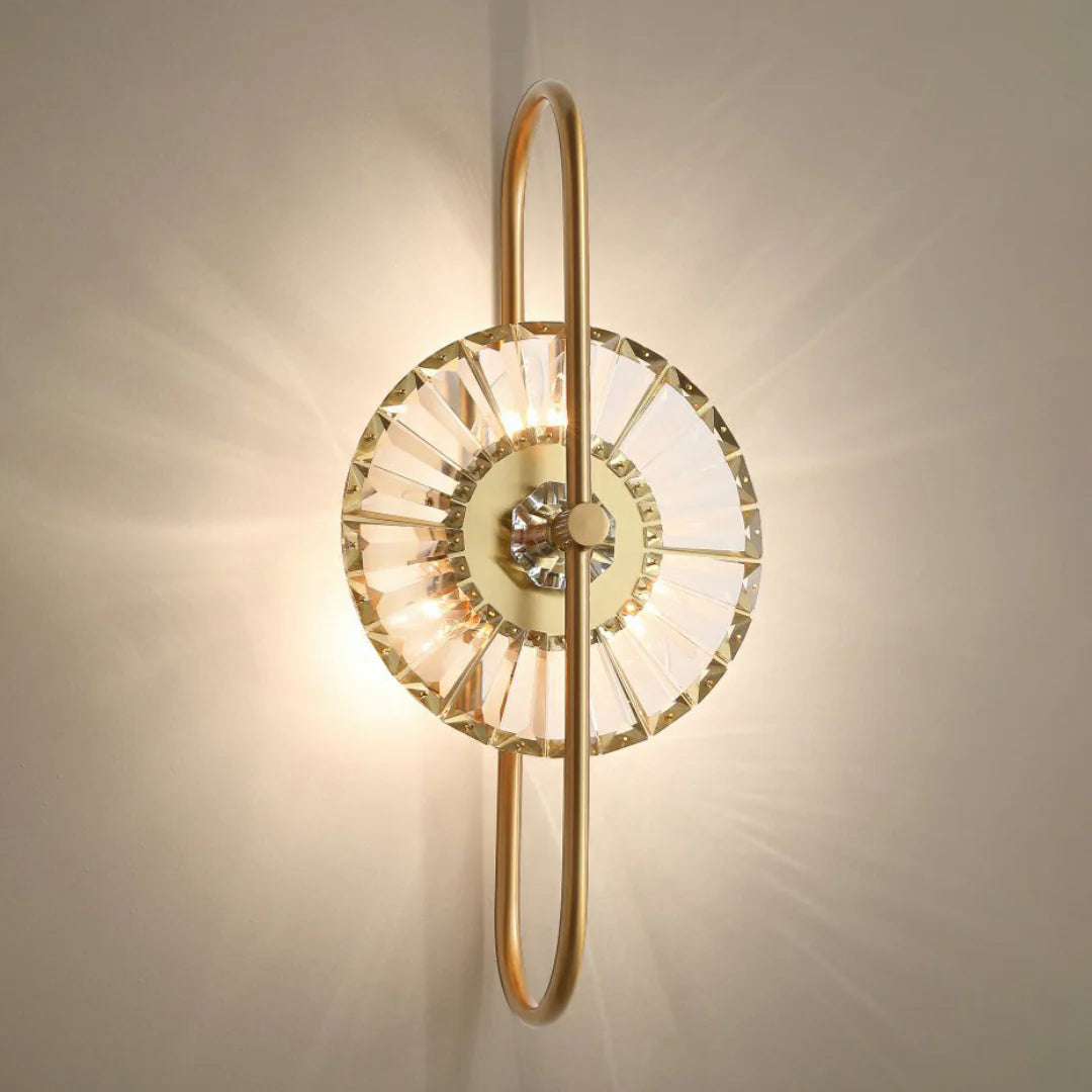 Sunflower Crystal Wall Light