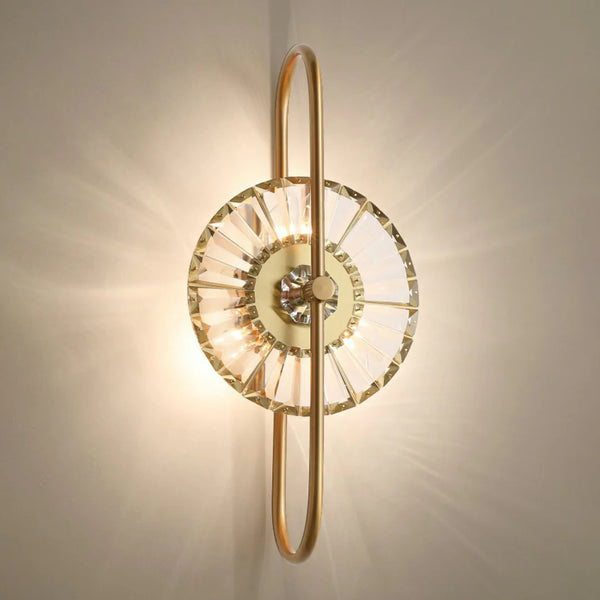 Sunflower Crystal Wall Light