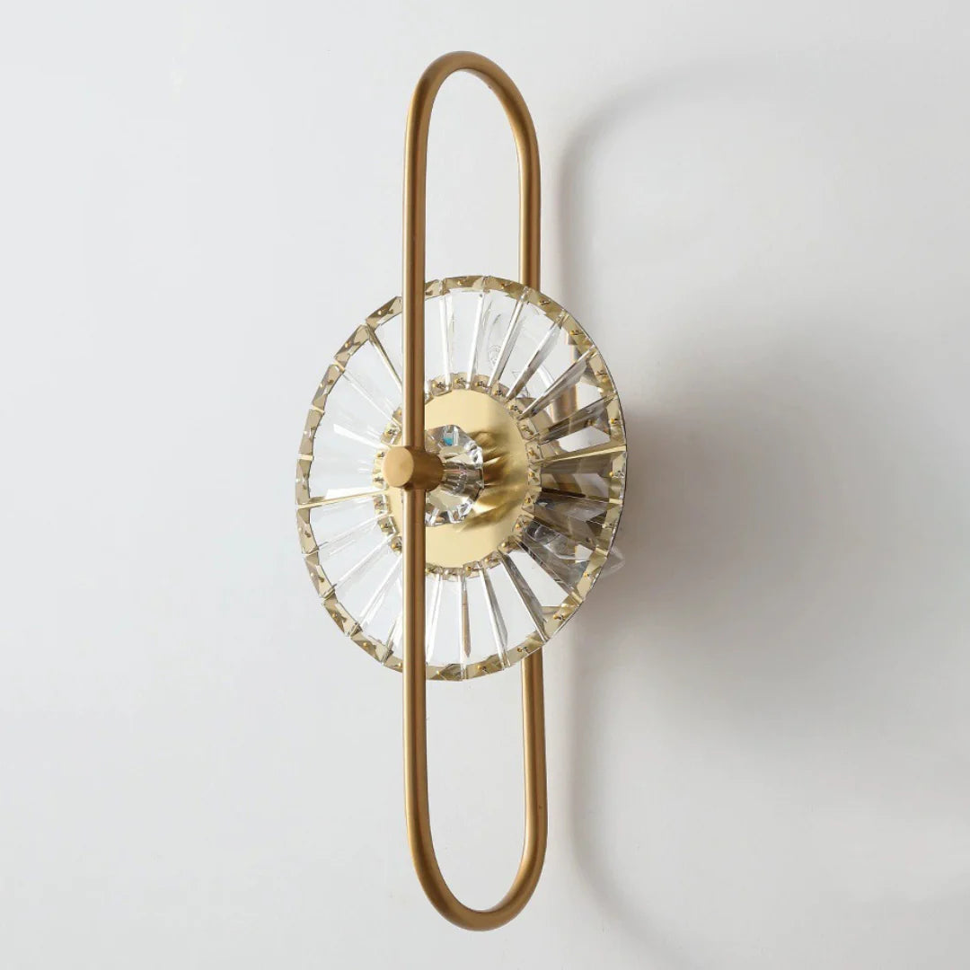 Sunflower Crystal Wall Light