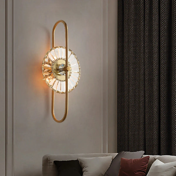 Sunflower Crystal Wall Light