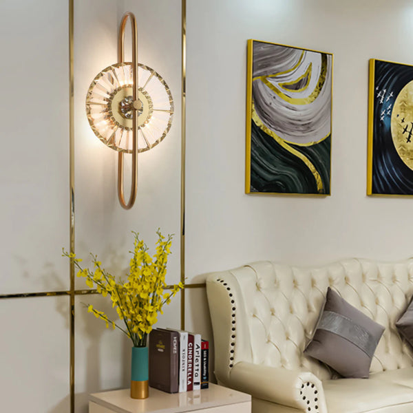 Sunflower Crystal Wall Light