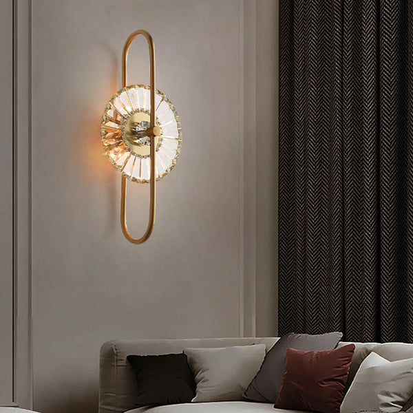 Sunflower Crystal Wall Light