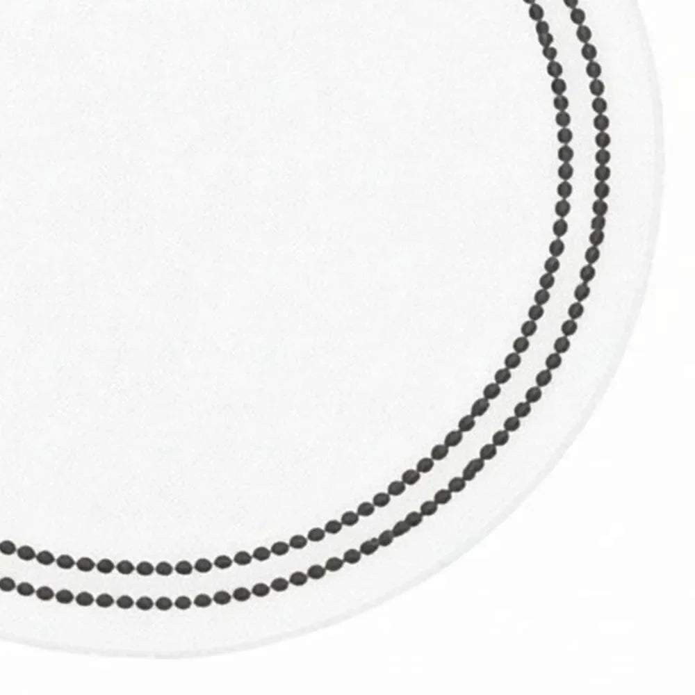 Pearls Placemats - Charcoal Embroidery