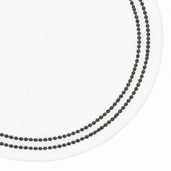 Pearls Placemats - Charcoal Embroidery
