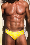 Hollywood Heat Swim Brief - Yellow Gradient
