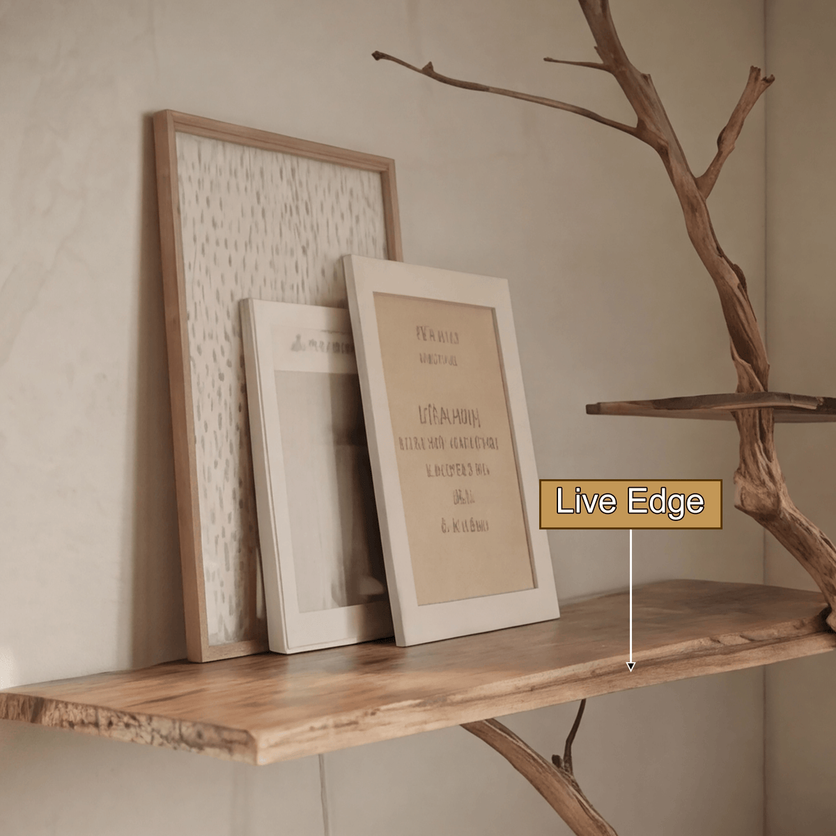 Sylva Organic Modern Solid Wood Tree Bookshelf