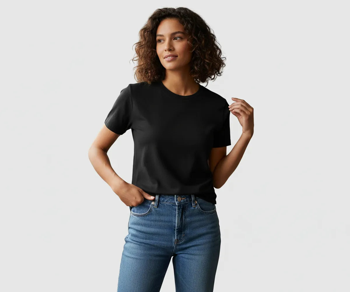 T Shirts for Women - White Tee - Black Tee - Bamboo T Shirts