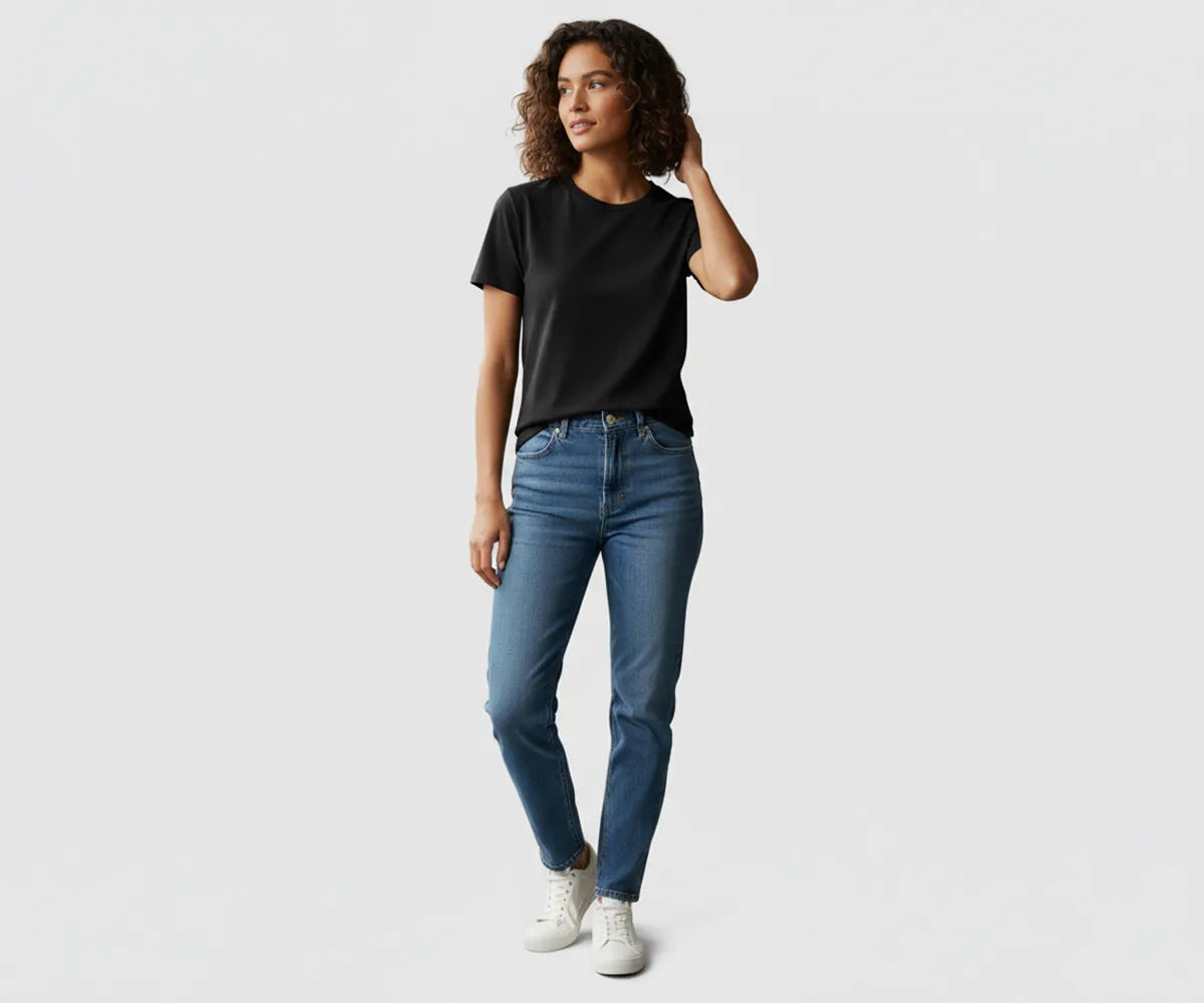 T Shirts for Women - White Tee - Black Tee - Bamboo T Shirts