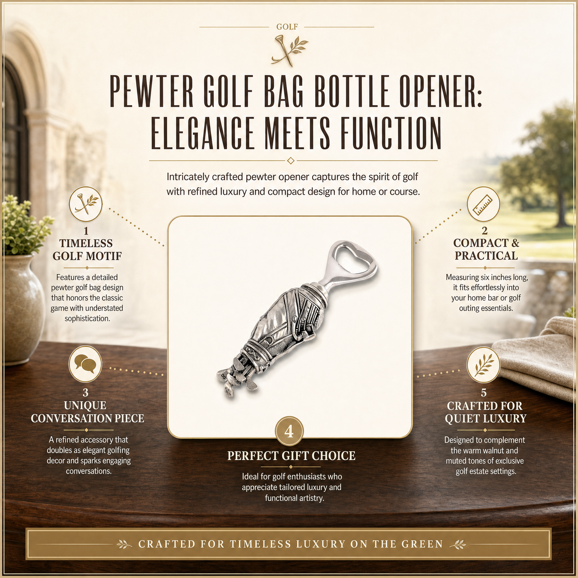 Golf Bag Bottle Opener