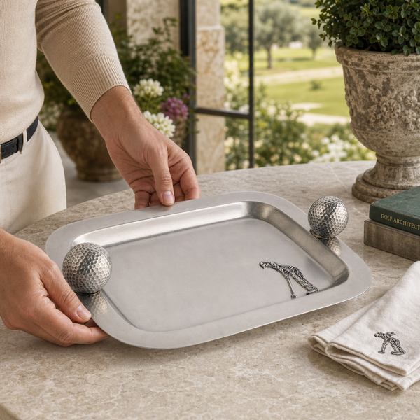 Pewter Catchall Tray Golf Balls