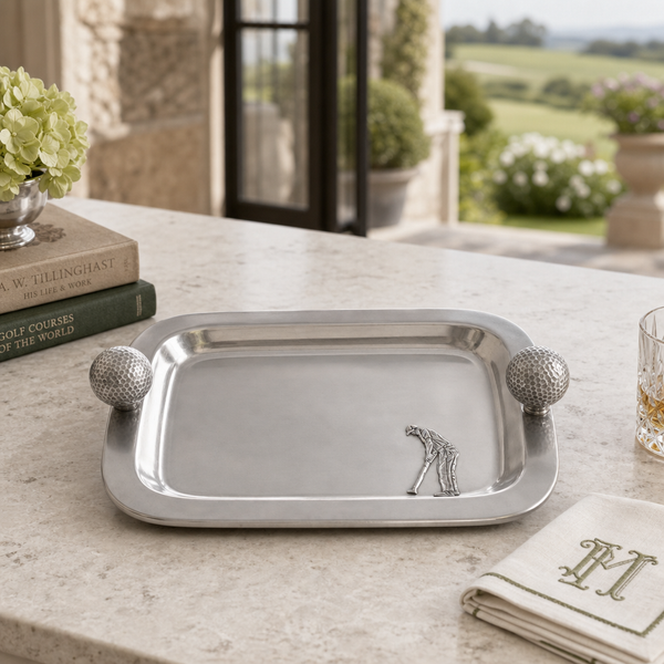 Pewter Catchall Tray Golf Balls