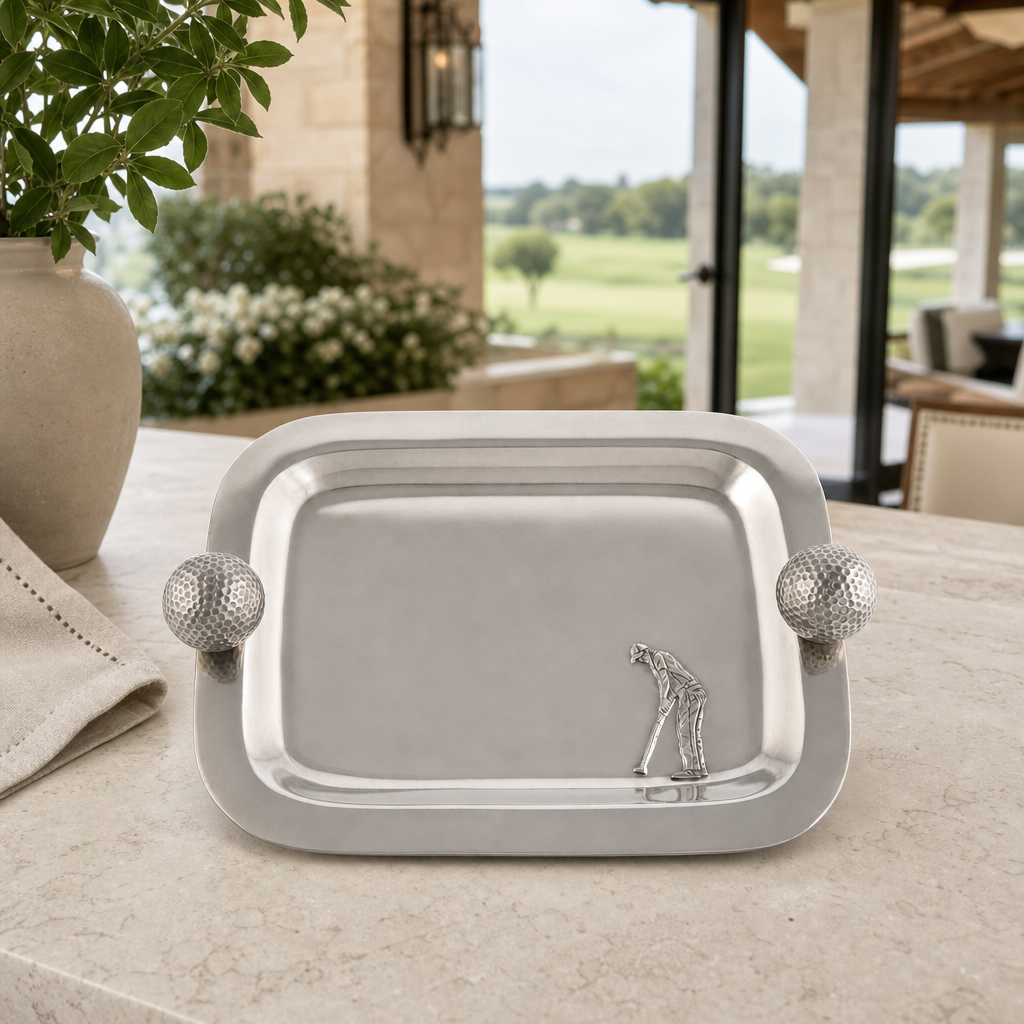 Pewter Catchall Tray Golf Balls