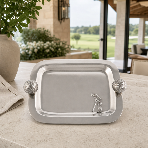 Pewter Catchall Tray Golf Balls