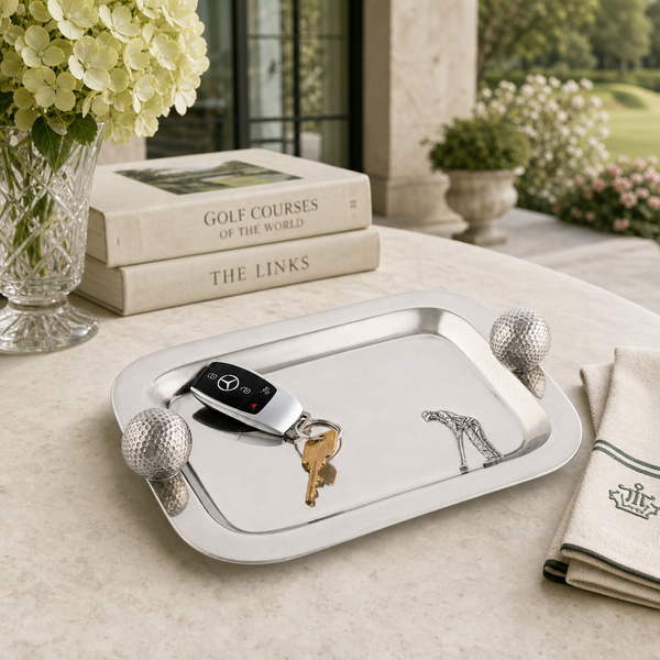 Pewter Catchall Tray Golf Balls