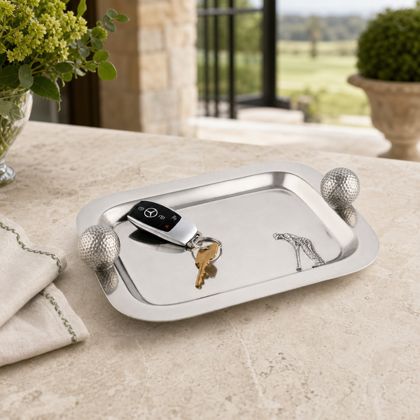 Pewter Catchall Tray Golf Balls