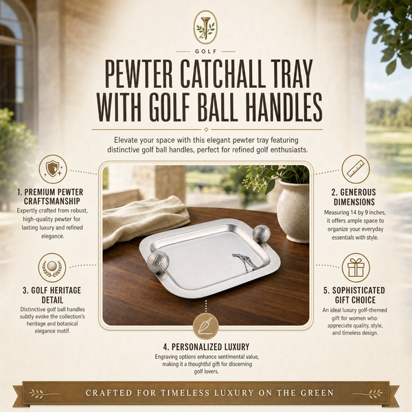 Pewter Catchall Tray Golf Balls
