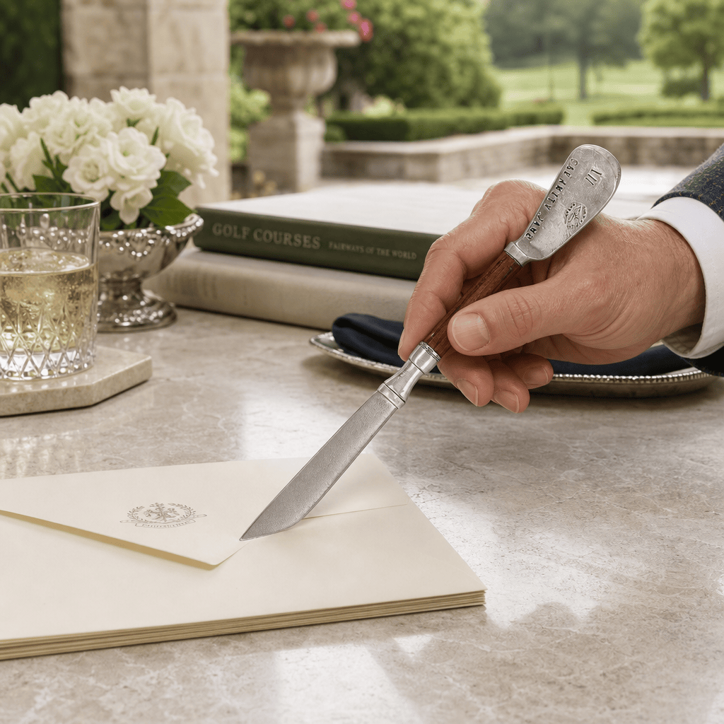 Golf Club Pewter Letter Opener