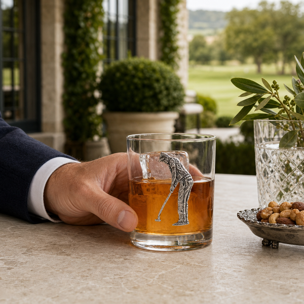 Golfer Double Old Fashioned Glass