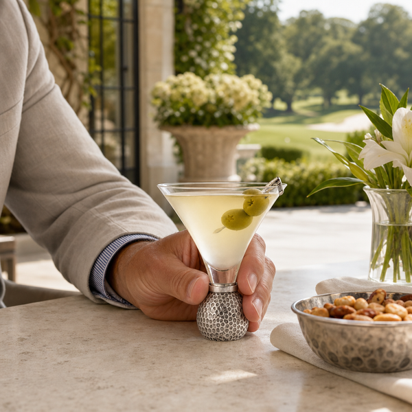 Golf Ball Cocktail /  Martini Glass