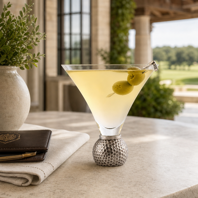 Golf Ball Cocktail /  Martini Glass