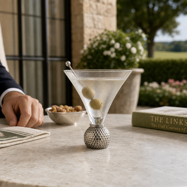 Golf Ball Cocktail /  Martini Glass