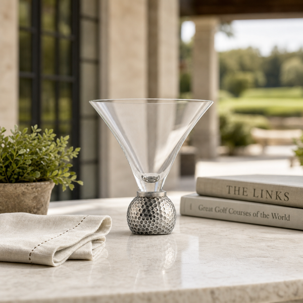 Golf Ball Cocktail /  Martini Glass