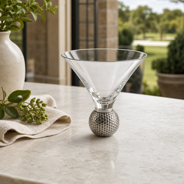 Golf Ball Cocktail /  Martini Glass