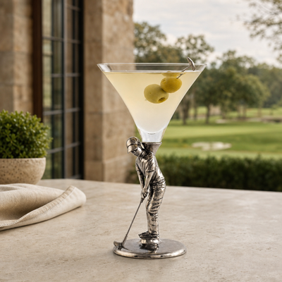 Golfer Cocktail Glass