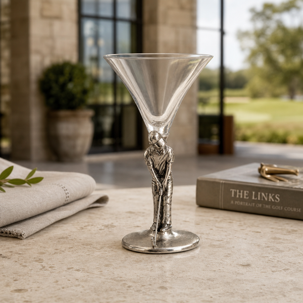 Golfer Cocktail Glass