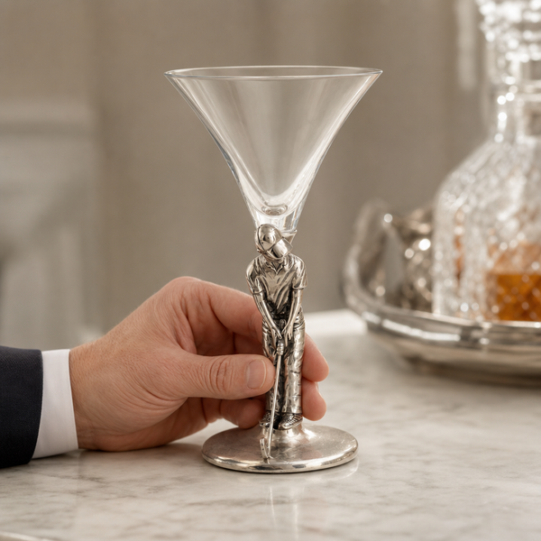 Golfer Cocktail Glass