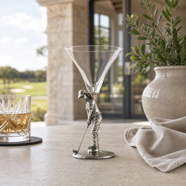 Golfer Cocktail Glass
