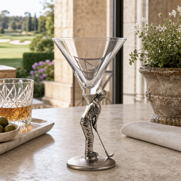 Golfer Cocktail Glass
