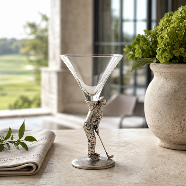 Golfer Cocktail Glass