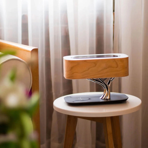 Table Lamp With Speaker & Wireless Charger Iluminating