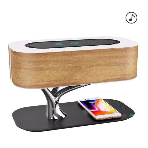 Table Lamp With Speaker & Wireless Charger Iluminating